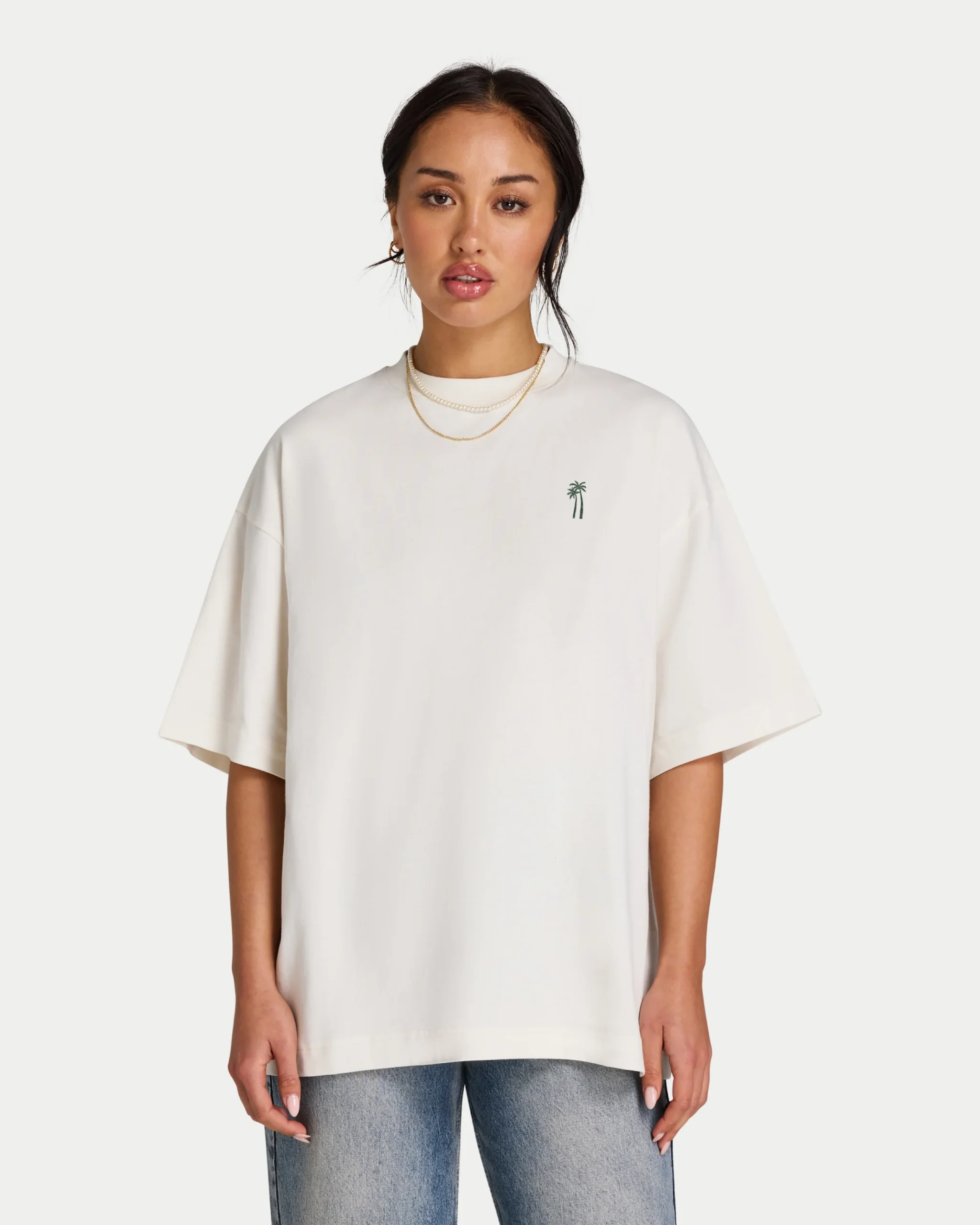 BLANK_OFF_WHITE_CF_17.02.25_44ce7261-641a-4414-b57e-d246367838cb Womens Oversized Paradise T-shirt - Image 1