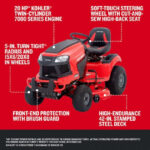 CRAFTSMAN T2200K 42" Turn Tight Riding Mower | 20HP Kohler V-Twin - Image 30