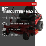 Toro TimeCutter 50" Zero-Turn Mower | 23HP Kawasaki V-Twin | IronForged Deck - Image 19