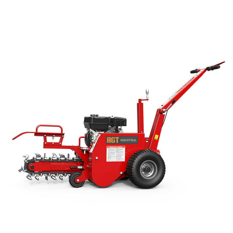 AGT-Industrail-AGT-TCR650-65hp-Gas-Engine-Mini-Trencher-22 AGT TCR650 Walk Behind Trencher | 6.5HP Gas Powered Chain Trencher - Image 1