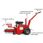 AGT TCR650 Walk Behind Trencher | 6.5HP Gas Powered Chain Trencher - Image 6