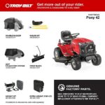Troy-Bilt Bronco 42" Riding Lawn Mower | 547cc AutoDrive Step-Thru - Image 8