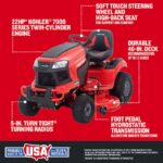 CRAFTSMAN T2400 46" Riding Lawn Tractor – Kohler 24HP V-Twin Engine (view 10)