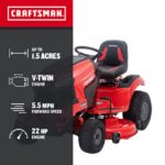CRAFTSMAN T2400 46" Riding Lawn Tractor – Kohler 24HP V-Twin Engine (view 6)